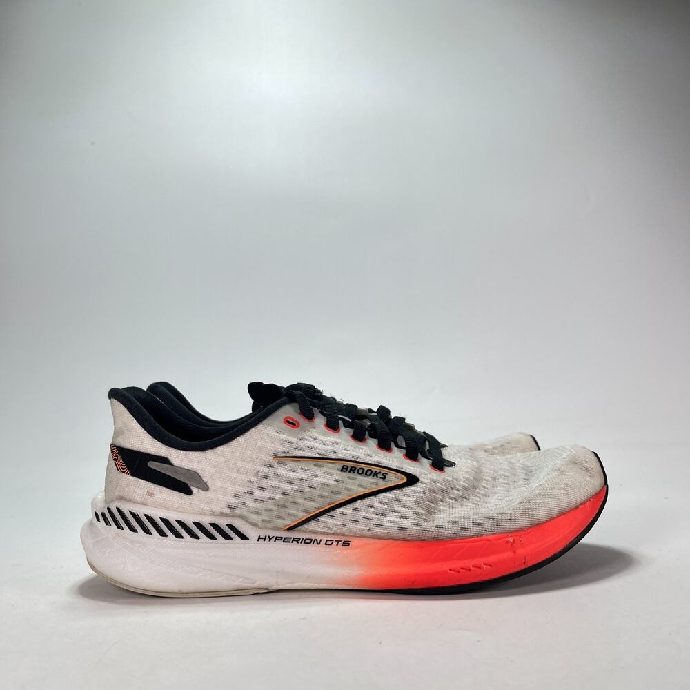 Brooks Hyperion GTS White Orange Road Running Shoes 1203971B497 Women's Size 9.5